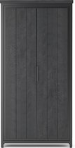 Tv meubel - cod collection 2 door black cabinet 180x40x90-cmam003blc - transparant - 180x40x90
