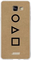 Samsung Galaxy A5 (2016) Hoesje Transparant TPU Case - Octopus Spel Symbols #ffffff