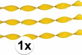 Serpentins en papier crépon jaune