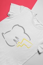 Pokémon Pikachu T-Shirt - Wit Unisex - Maat L