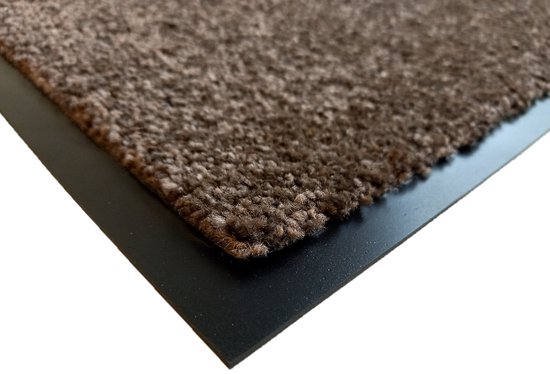 Luance Deurmat - grijs - 60x40 cm - PVC-polyester - droogloopmat | Leen