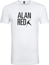 Alan Red - Mike T-shirt Logo Wit - L - Slim-fit