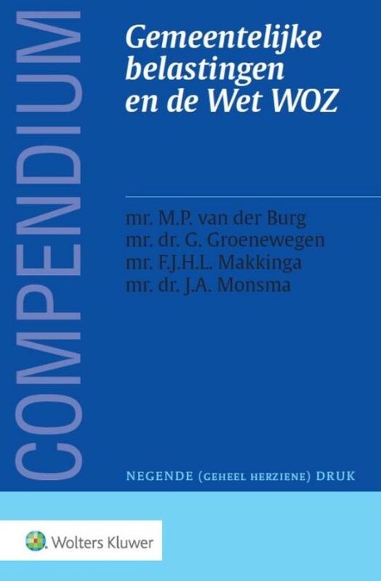 Compendium Gemeentelijke belastingen en de Wet WOZ - cover