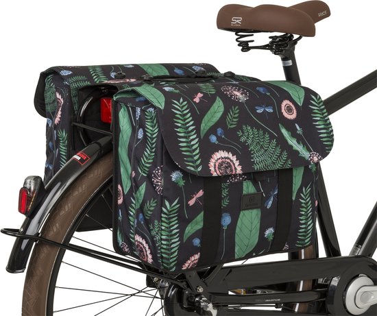 Fastrider Nyla Dubbele Fietstas Botanic Groen - 32L | bol.com