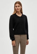 Minus Vest Mille Knit Cardigan Mi4203  100 Black Dames Maat - S