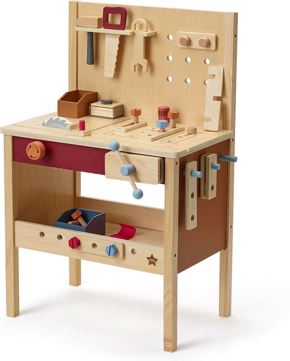 Kids Concept - Werkbank Kid's Hub - Houten speelgoed