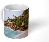 Mok - Strand met palmbomen en de zee - 350 ML - Beker