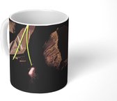Mok - Kersen - Chocolade - Zwart - 350 ML - Beker