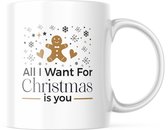 Kerst Mok met tekst: All I Want For Christmas Is You | Kerst Decoratie | Kerst Versiering | Grappige Cadeaus | Koffiemok | Koffiebeker | Theemok | Theebeker