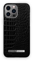 iDeal of Sweden Fashion Case iPhone 13 Pro Max Neo Noir Croco Silver