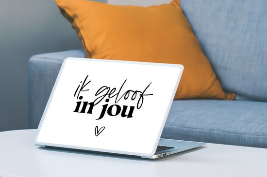 Sticker ordinateur portable - 12,3 pouces - Proverbes - Citations - Je crois en toi - Partner