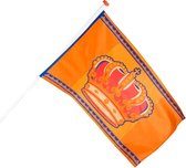 Oranje Koningsdag vlag 90 x 150 cm