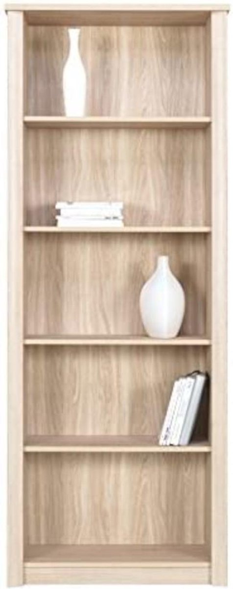 InspireMe - Plank, boekenplank, plankensysteem, plankenwand, staande plank, kantoorplank, huishoudelijke plank, universele plank 80x31x202 (BxDxH) PAOLA1 P1 Sonoma