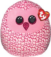 TY Squish A Boo Knuffelkussen Uil Pinky 31 cm