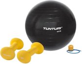 Tunturi - Fitness Set - Neopreen Dumbbellset 2 x 1,5 kg  - Gymball Zwart 65 cm