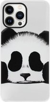 ADEL Siliconen Back Cover Softcase Hoesje Geschikt voor iPhone 13 Pro Max - Panda