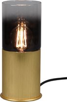 LED Tafellamp - Tafelverlichting - Iona Roba - E27 Fitting - Rond - Mat Goud - Aluminium
