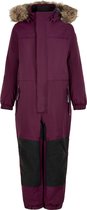 Color Kids - Coverall sneeuwpak met imitatiebont voor kinderen - Paars - maat 116cm