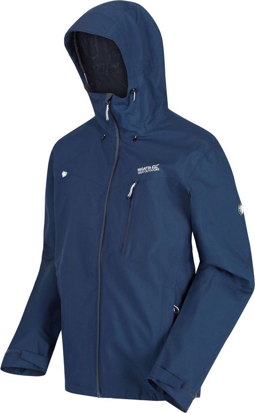 Regatta Waterdichte regenjas voor heren Birchdale Donker Denim maat S bol