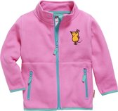 Playshoes - Fleece jas voor kinderen - Muis - Roze - maat 128cm