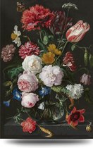 Maison de France - Canvas Bloemen in vaas - jacob de heem - canvas - 80 x 120 cm