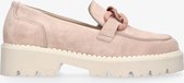 Tango | Bee bold 4-m nude suede loafer chain - bone white sole | Maat: 42