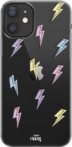 Thunder Colors - iPhone Transparant Case - Transparant hoesje geschikt voor de iPhone 11 hoesje - Doorzichtig hoesje geschikt voor iPhone 11 case - Shockproof hoesje Thunder Colors