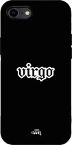 xoxo Wildhearts case voor iPhone 7/8 SE - Virgo (Maagd) Black - iPhone Zodiac Case