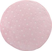 Vloerkleed Ø 90 cm Stars Glow in the Dark Roze