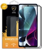 3-Pack Motorola Moto G200 Screenprotectors, MobyDefend Gehard Glas Screensavers, Zwarte Randen | Screen Protectors / Glasplaatjes Geschikt Voor: Motorola Moto G200