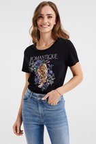 WE Fashion Dames T-shirt met opdruk