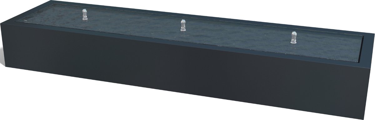 Aluminium watertafel - Lyra - 300x80x40cm - MySteel