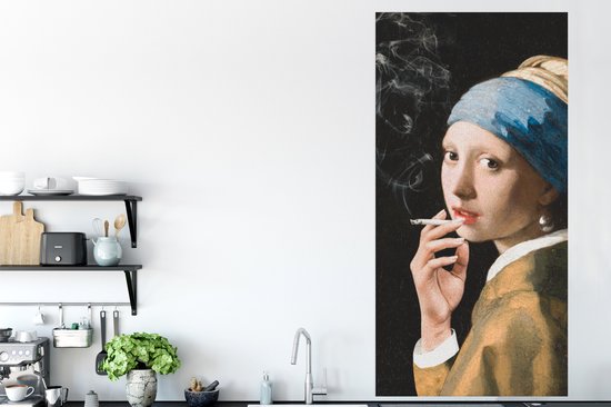Affiche Vermeer - Cigarette - Fumée - 75x150 cm