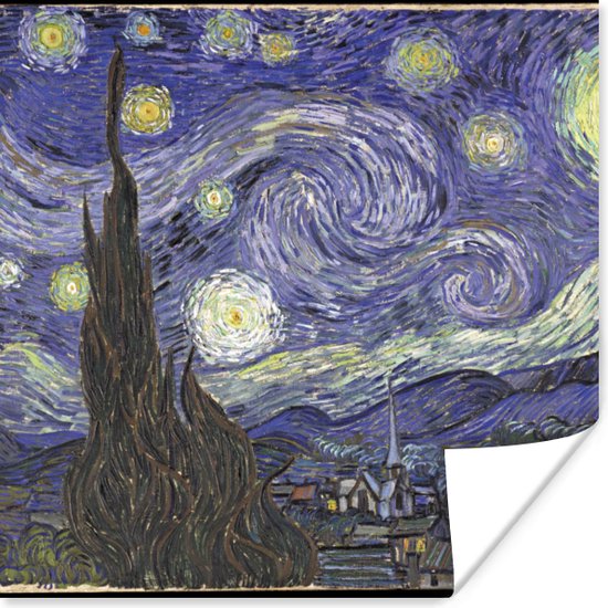 Poster Sterrennacht - Vincent van Gogh - 30x30 cm