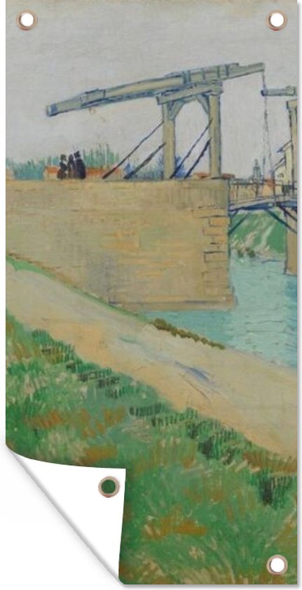 Schuttingposter De brug van Langlois - Vincent van Gogh - 100x200 cm - Tuindoek
