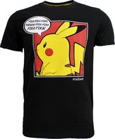 Pokémon Pikachu Pop-Art Comic T-Shirt - Officiële Merchandise
