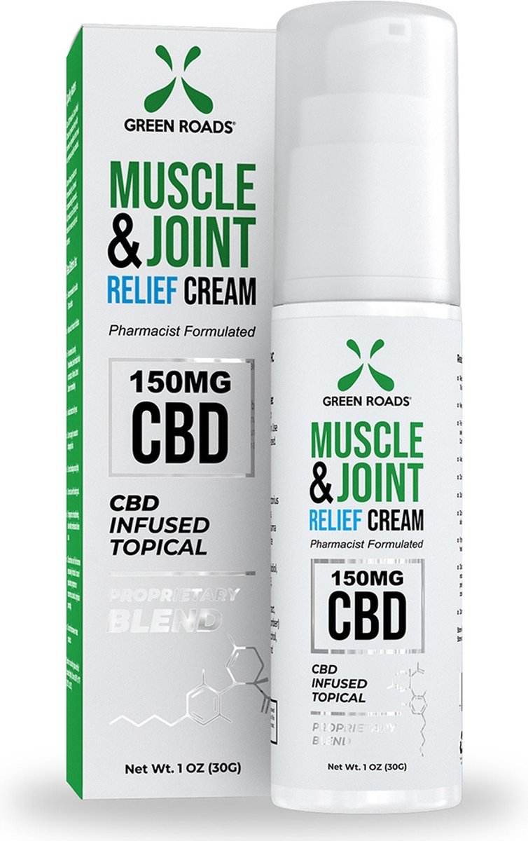 Green Roads (CBD) Muscle en Joint Relief Cream 150 MG 30gr