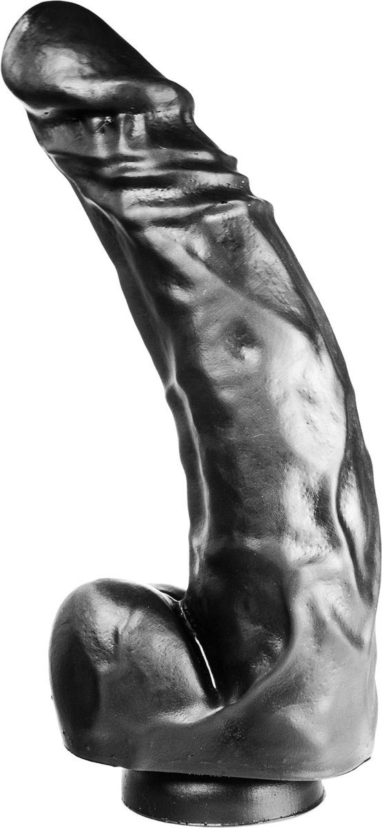 Goedkoopste 515 line - Dildo - Lengte 34.5 cm - Diameter 7 cm - Met Zuignap - Zwart
