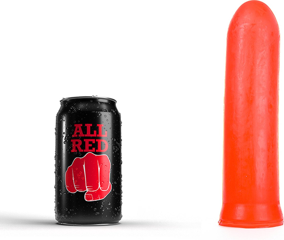 Goedkoopste All Red Dildo 19 x 4,5 cm - rood