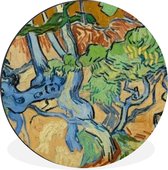 WallCircle - Cercle mural - Cercle mural - Racines d'arbres - Vincent van Gogh - Aluminium - Dibond - 30x30 cm - Intérieur et extérieur