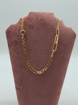ketting /goud /biba / schakel ketting / vierkant