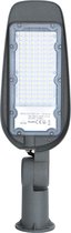 LED Straatlamp - Igna Animo - 50W - Helder/Koud Wit 6500K - Waterdicht IP65 - Mat Grijs - Aluminium