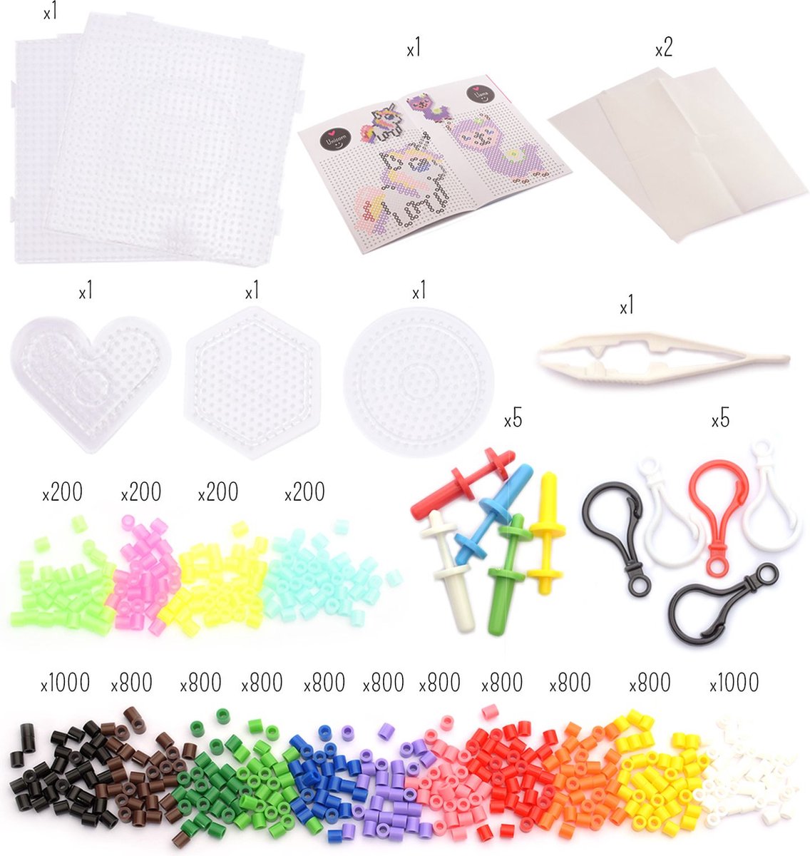 Vaessen Creative Strijkkralen Set - Assortiment - 10.000 stuks - Incl. Accessoires — afbeelding 9