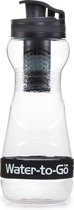 WatertoGo Drinkfles Waterfles met Filter - 50cl – Zwart – BPA Vrij