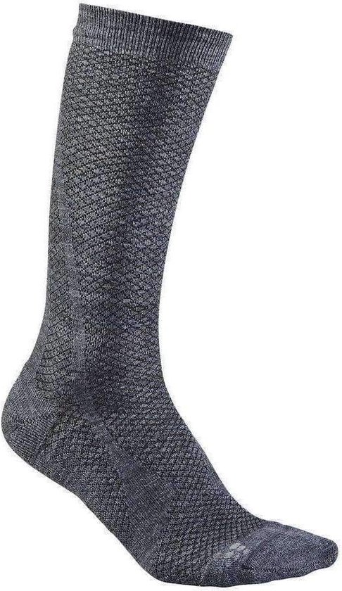 Craft Mid Socks (2-pack)  Wintersportsokken - Maat 46-48 - Unisex - zwart