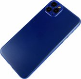 Apple iPhone 11 Pro - Ultra dun transparant hard hoesje Liv blauw - Geschikt voor