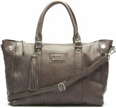 Chabo Bags leren Kit's Monroe Elephant Grey