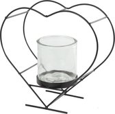 Non-branded Bloempothouder Darla 9,5 Cm Staal/glas Bruin