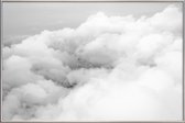 JUNIQE - Poster met kunststof lijst Above the Clouds -40x60 /Grijs &