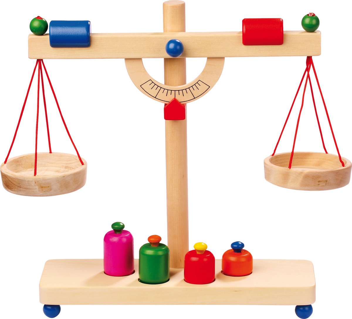 Weegschaal met gewichtjes - Houten speelgoed vanaf 3 jaar | bol.com